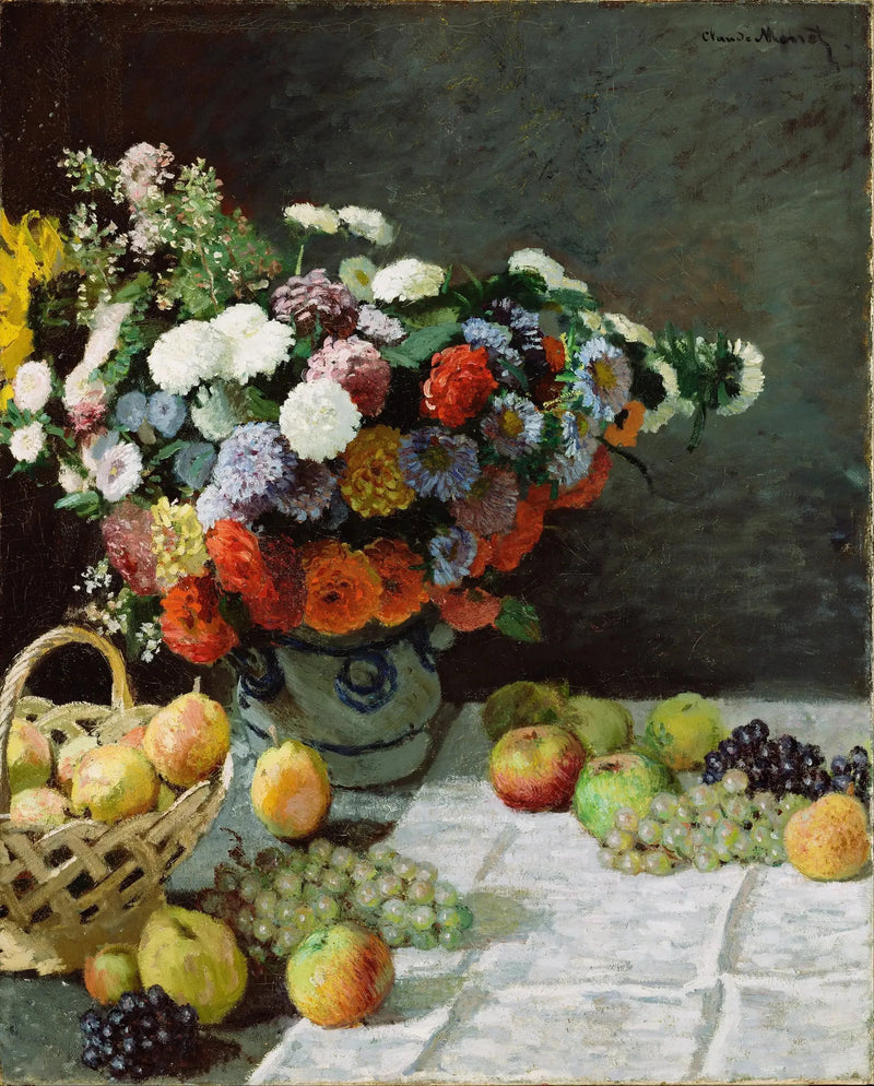 Życie z kwiatami i owocami - Claude Monet
