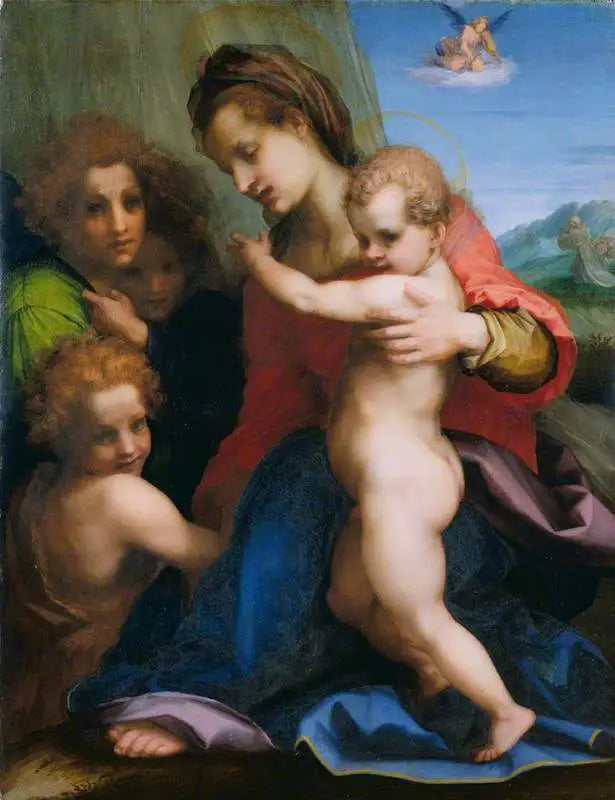 Matka Boska z Dzieciątkiem i Dzieciątkiem Janem Chrzcicielem - Andrea del Sarto