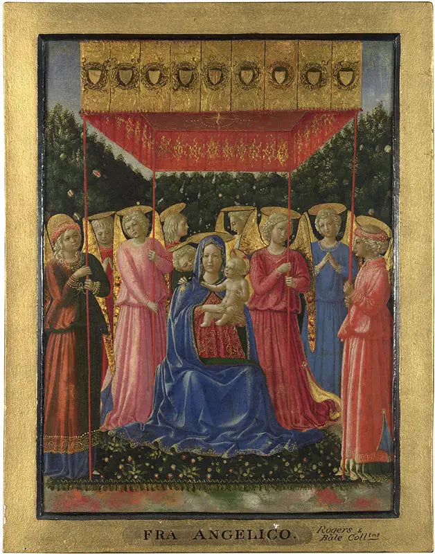 Matka Boska z Dzieciątkiem i aniołami - Benozzo Gozzoli