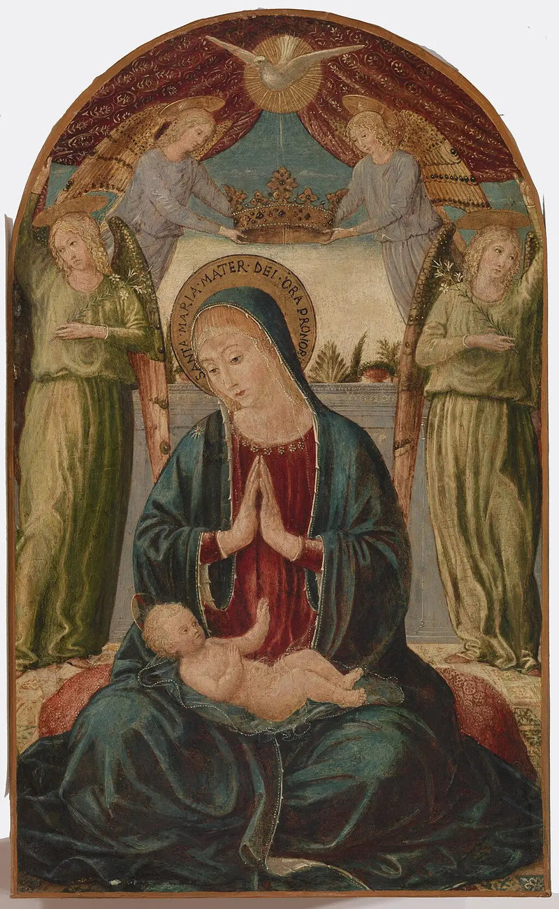 Matka Boska z Dzieciątkiem i aniołami - Benozzo Gozzoli