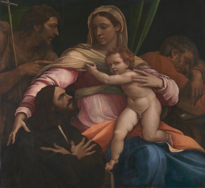 Matka Boska z Dzieciątkiem, świętymi i fundatorem - Sebastiano del Piombo