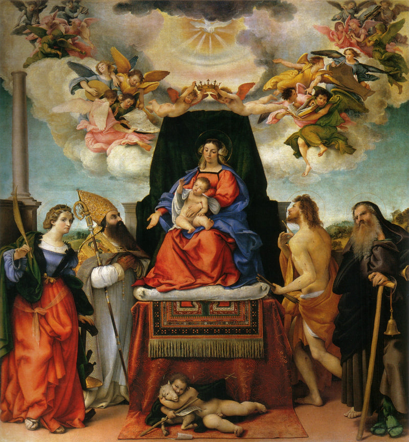 Matka Boska z Dzieciątkiem i świętymi - Lorenzo Lotto