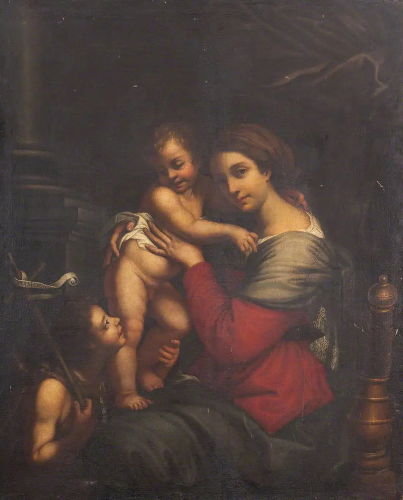 Dziewica z Dzieciątkiem, z młodym świętym Janem Chrzcicielem - Pierre Mignard