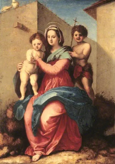 Matka Boska z Dzieciątkiem i małym świętym Janem - Andrea del Sarto