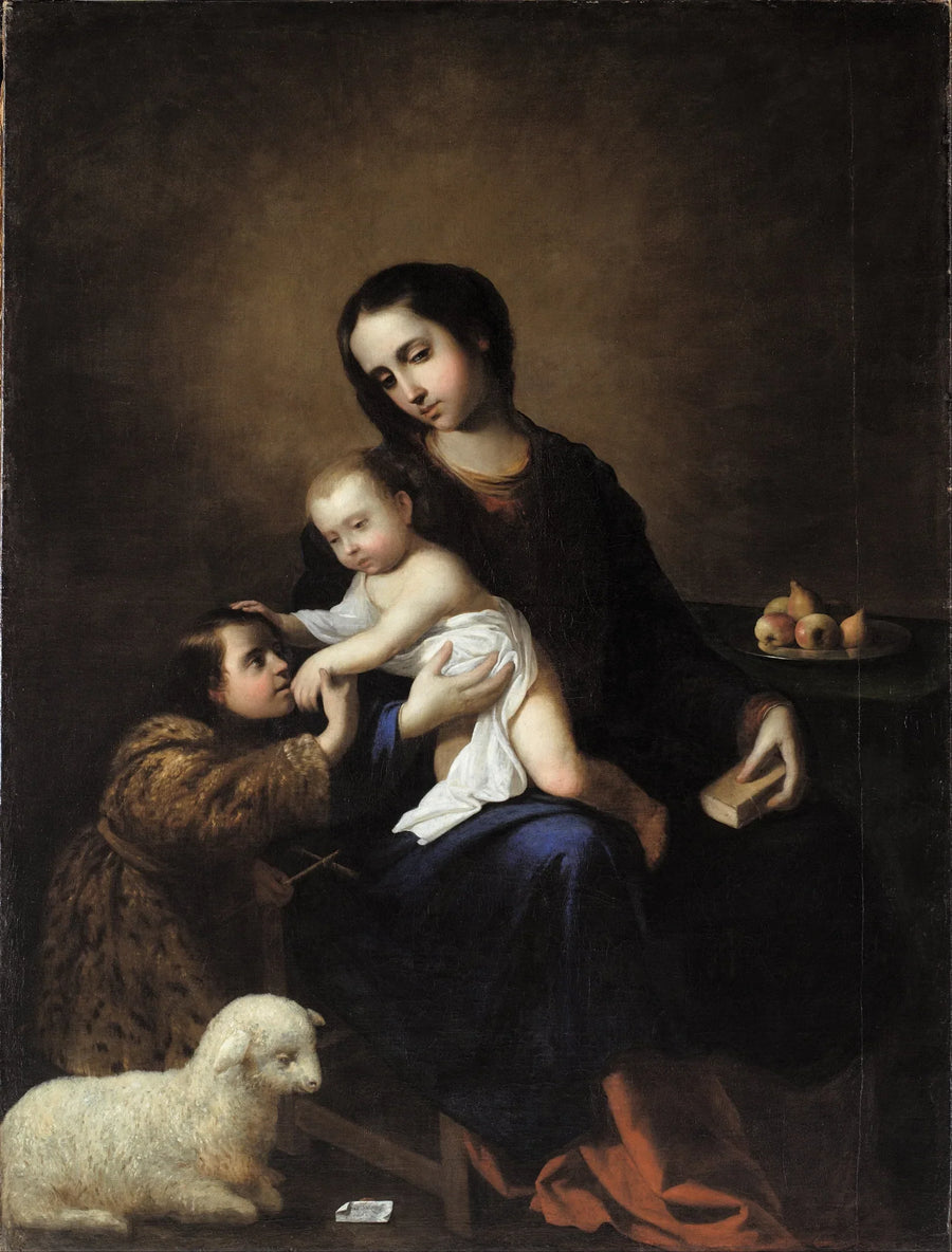 Matka Boska z Dzieciątkiem i małym świętym Janem Chrzcicielem - Francisco de Zurbarán