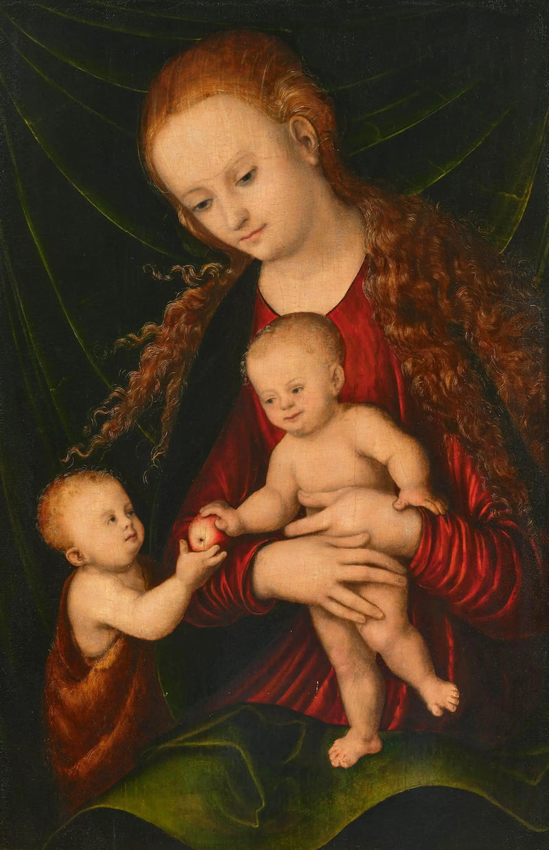 Matka Boska z Dzieciątkiem i małym świętym Janem - Lucas Cranach Starszy