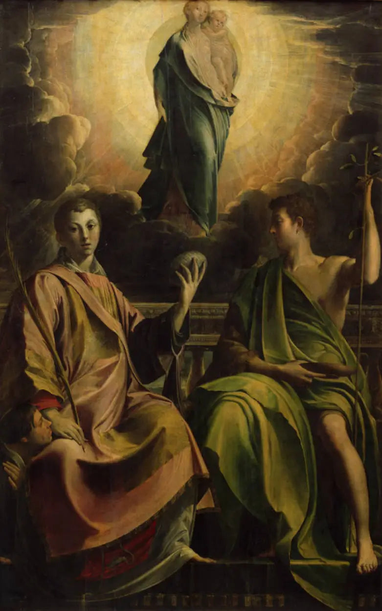 Matka Boska z Dzieciątkiem z świętymi Stefanem i Janem Chrzcicielem - Parmigianino