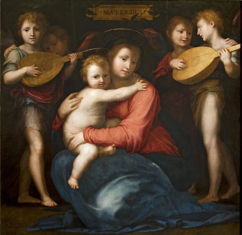 Matka Boska z Dzieciątkiem i czterema aniołami - Fra Bartolomeo