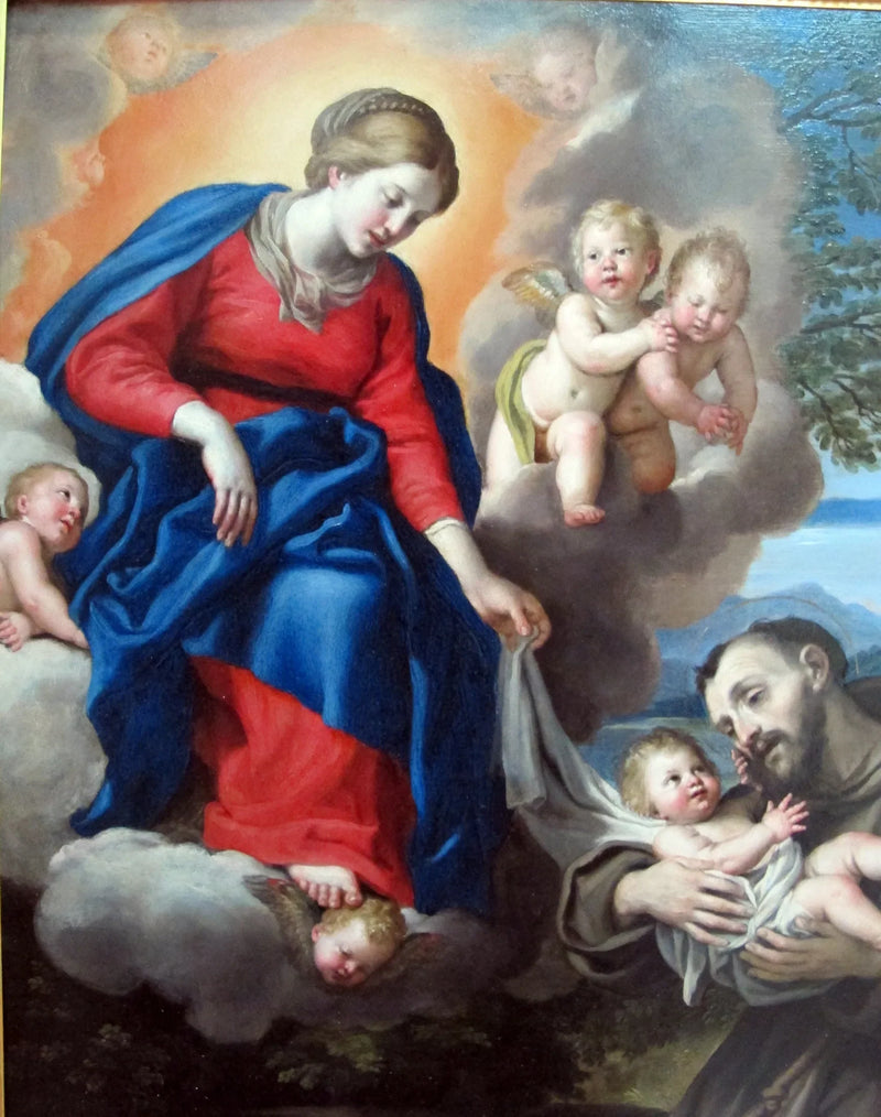 Matka Boska z Dzieciątkiem i świętym Franciszkiem - Domenichino