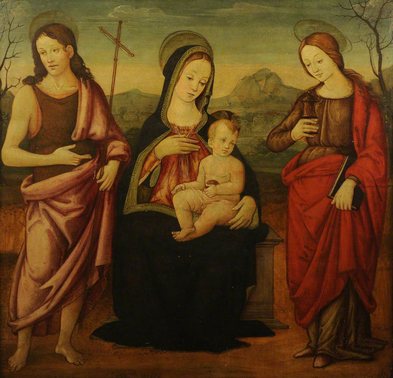 Matka Boska z Dzieciątkiem, świętym Janem Chrzcicielem i świętą Marią Magdaleną - Francesco Francia