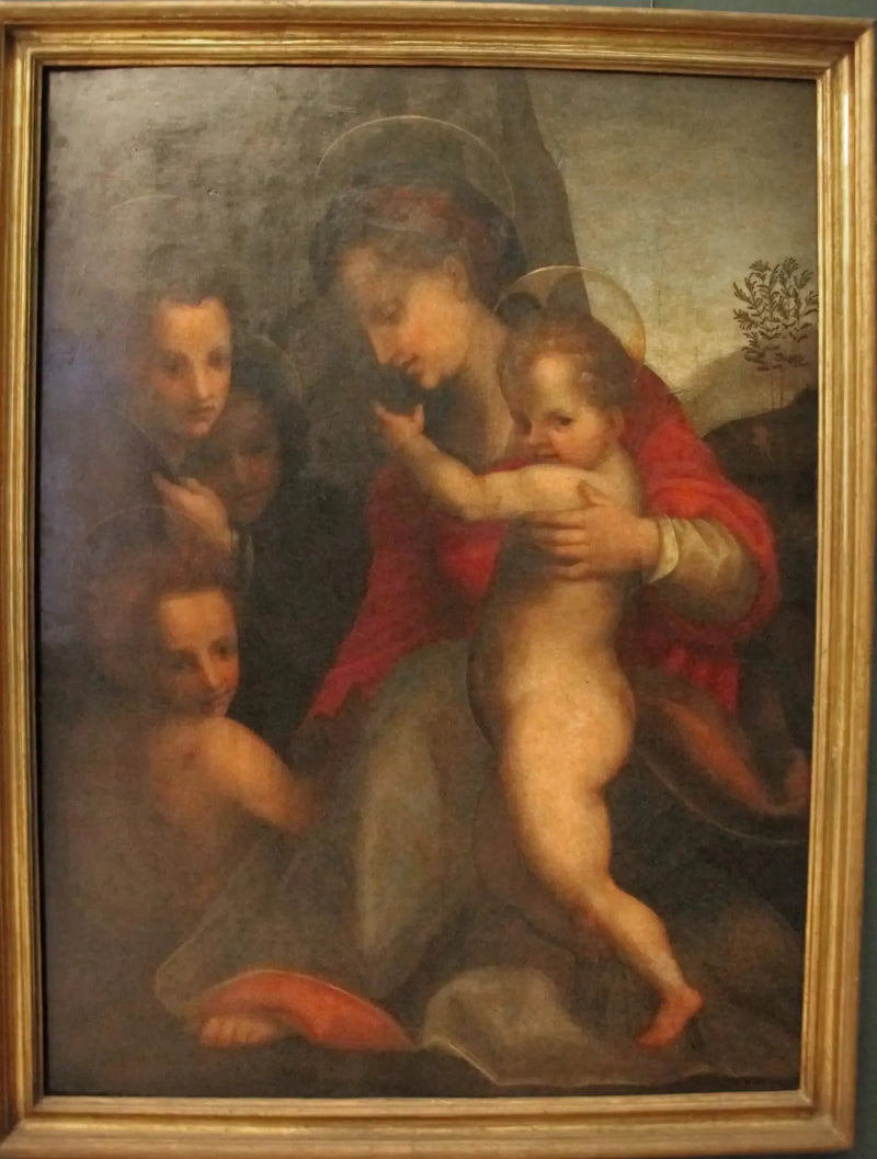 Matka Boska z Dzieciątkiem, Świętym Janem i aniołami - Andrea del Sarto