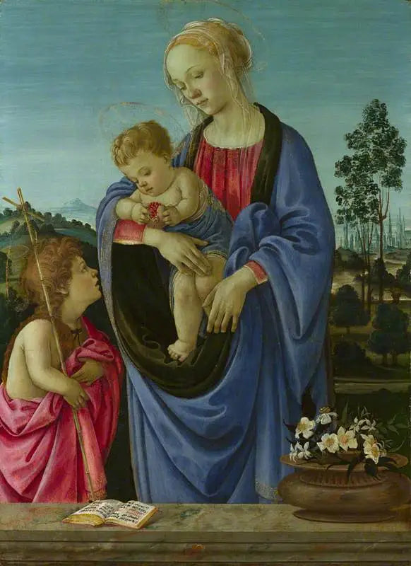Matka Boska z Dzieciątkiem i świętym Janem - Filippino Lippi