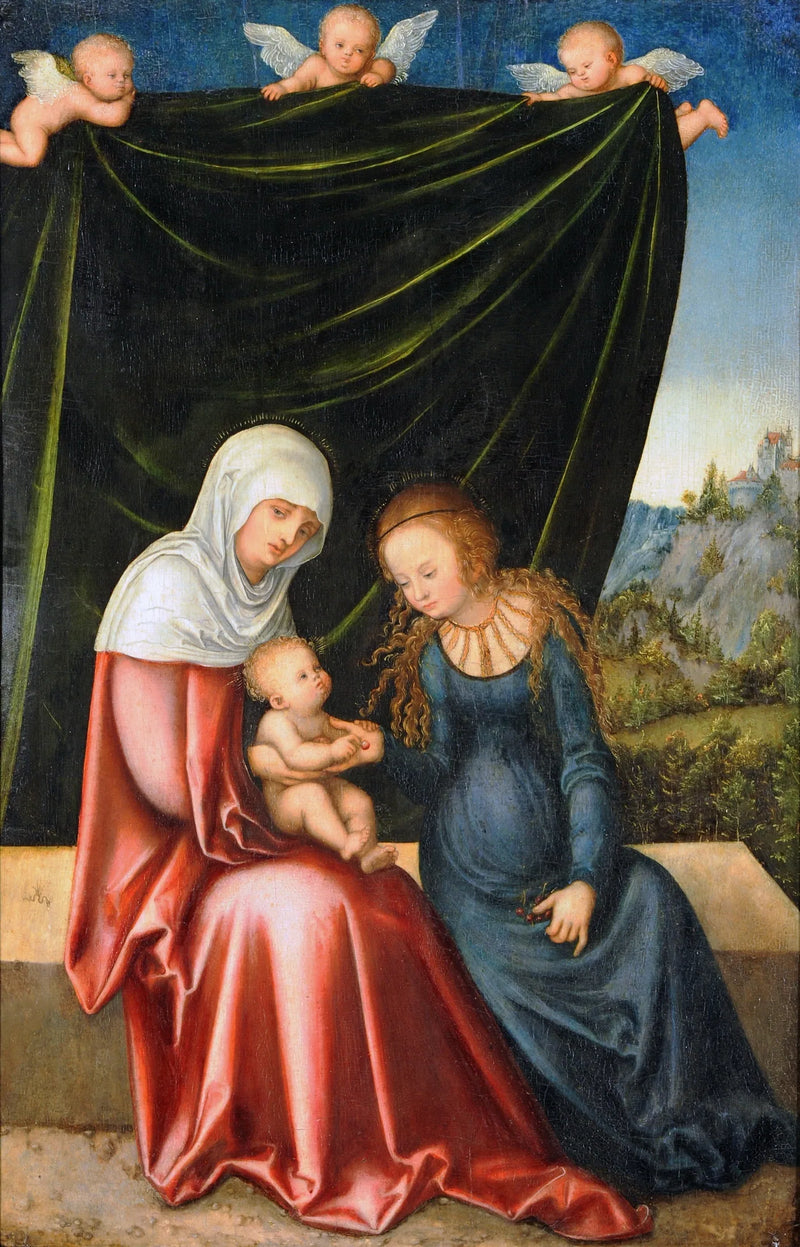 Matka Boska z Dzieciątkiem i świętą Anną - Lucas Cranach Starszy