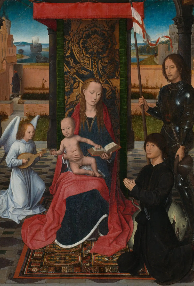 Matka Boska z Dzieciątkiem i aniołem - Hans Memling