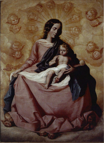 Matka Boska z Dzieciątkiem w chwale - Francisco de Zurbarań