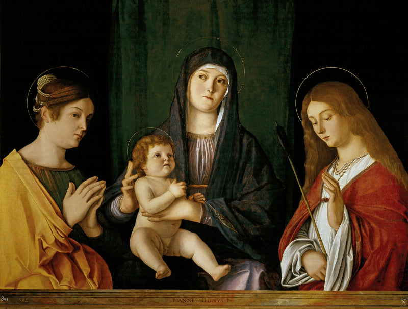 Matka Boska z Dzieciątkiem między dwoma świętymi - Giovanni Bellini