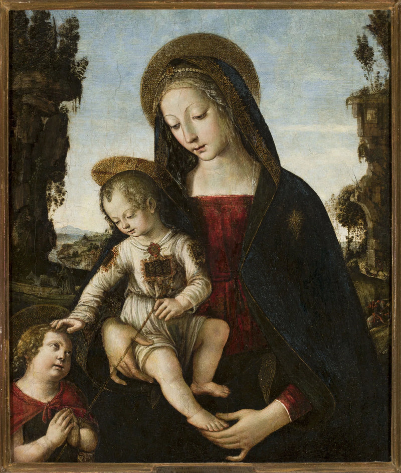 Matka Boska z Dzieciątkiem i świętym Janem - Pinturicchio