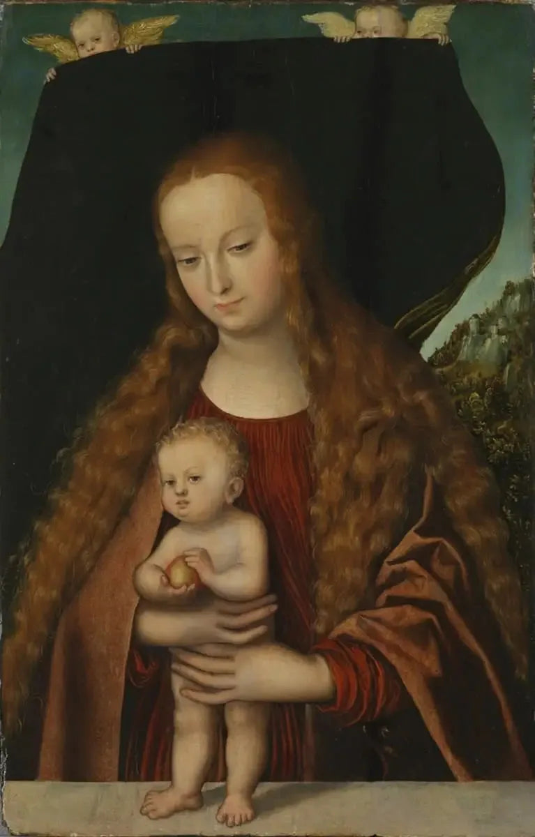 Matka Boska z Dzieciątkiem Jezus i jabłkiem - Lucas Cranach Starszy