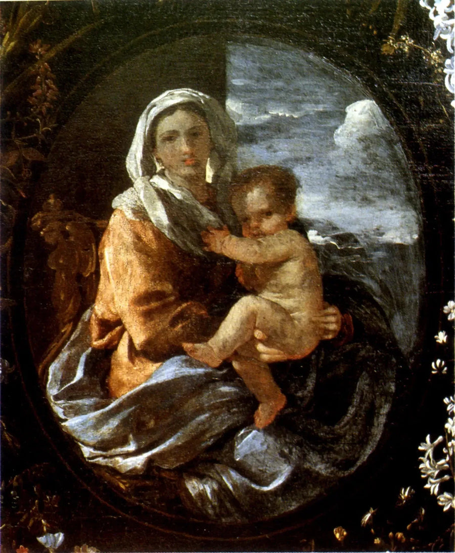 Dziewica z Dzieciątkiem - Nicolas Poussin