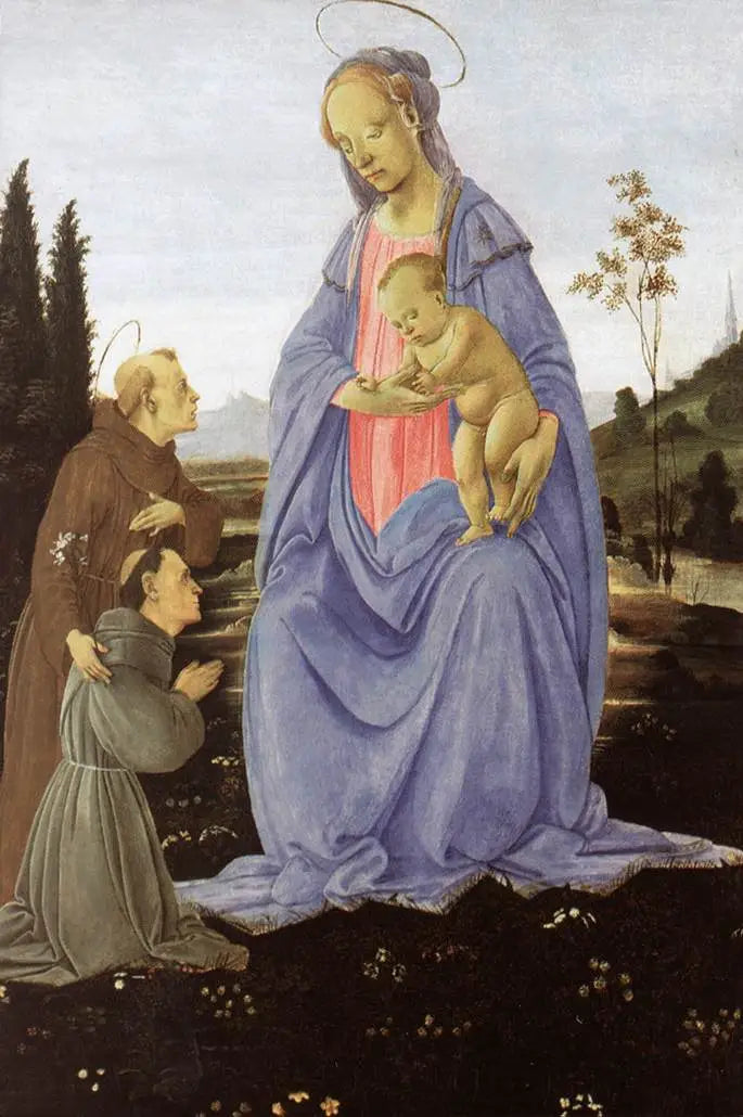 Matka Boska z Dzieciątkiem, święty Antoni Padewski i brat - Filippino Lippi