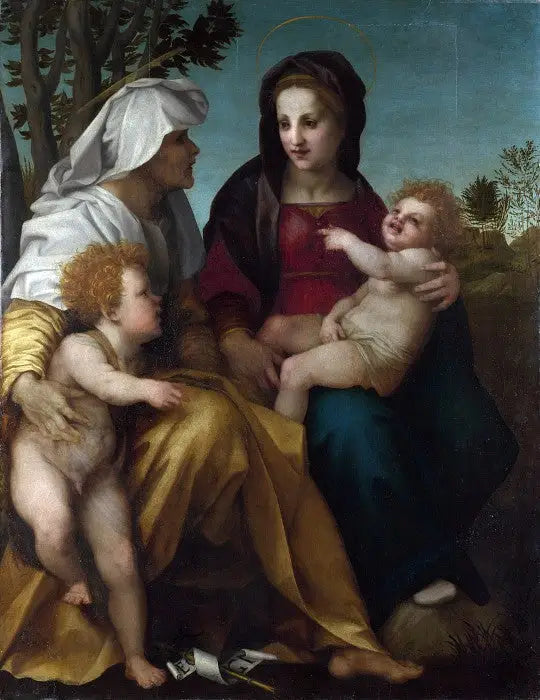 Matka Boska z Dzieciątkiem, święta Elżbieta i święty Jan Chrzciciel - Andrea del Sarto