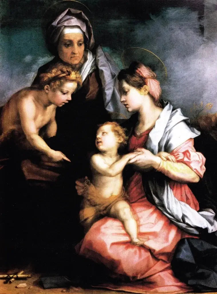 Matka Boska z Dzieciątkiem, święta Elżbieta i święty Jan - Andrea del Sarto