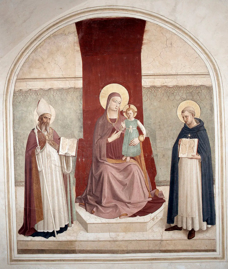 Maria z Dzieciątkiem z Augustynem i Tomaszem - Fra Angelico