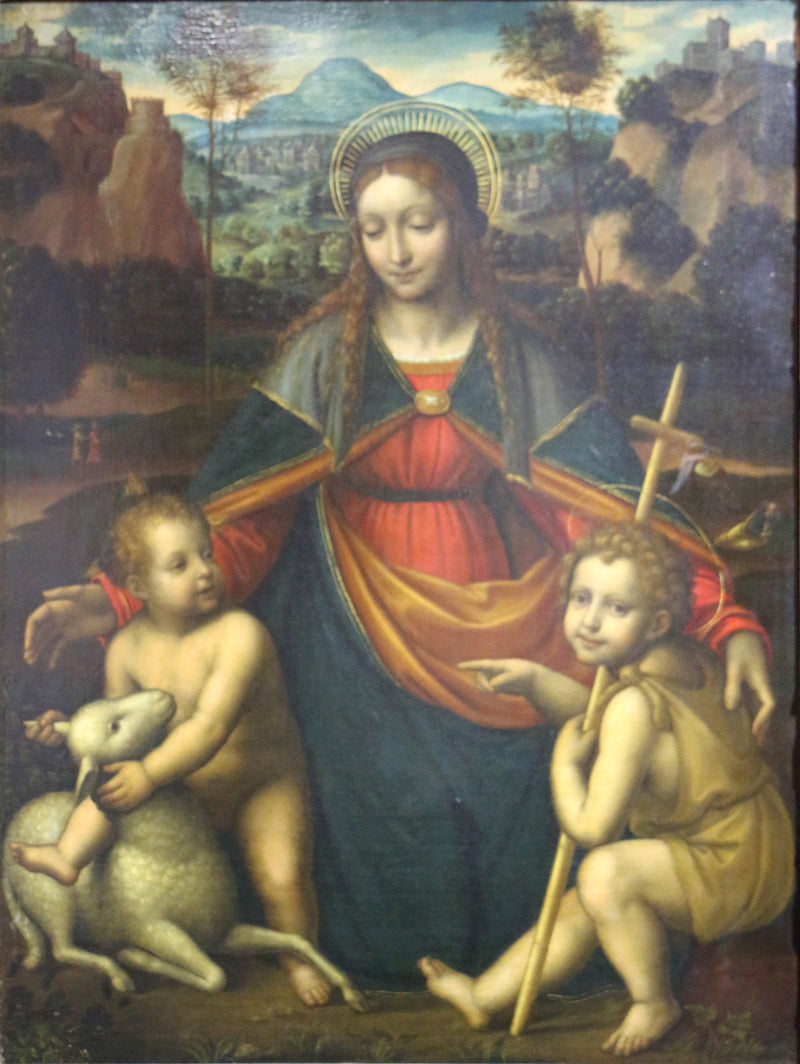 Matka Boska z Dzieciątkiem i świętym Janem Chrzcicielem - Bernardino Luini