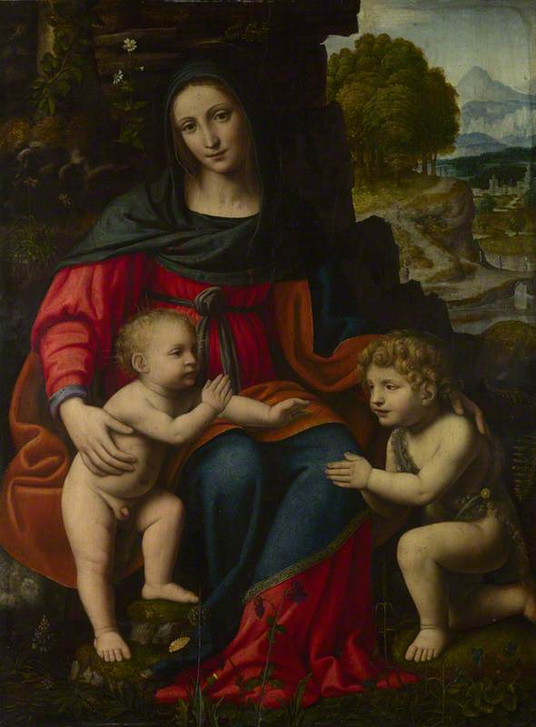Matka Boska z Dzieciątkiem i świętym Janem - Bernardino Luini