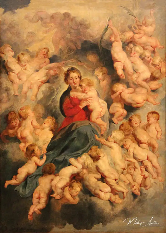 La Vierge à l'Enfant entourée des Saints Innocents ou, La Vierge aux Anges - Peter Paul Rubens - Reproductions de tableaux et peintures haut de gamme