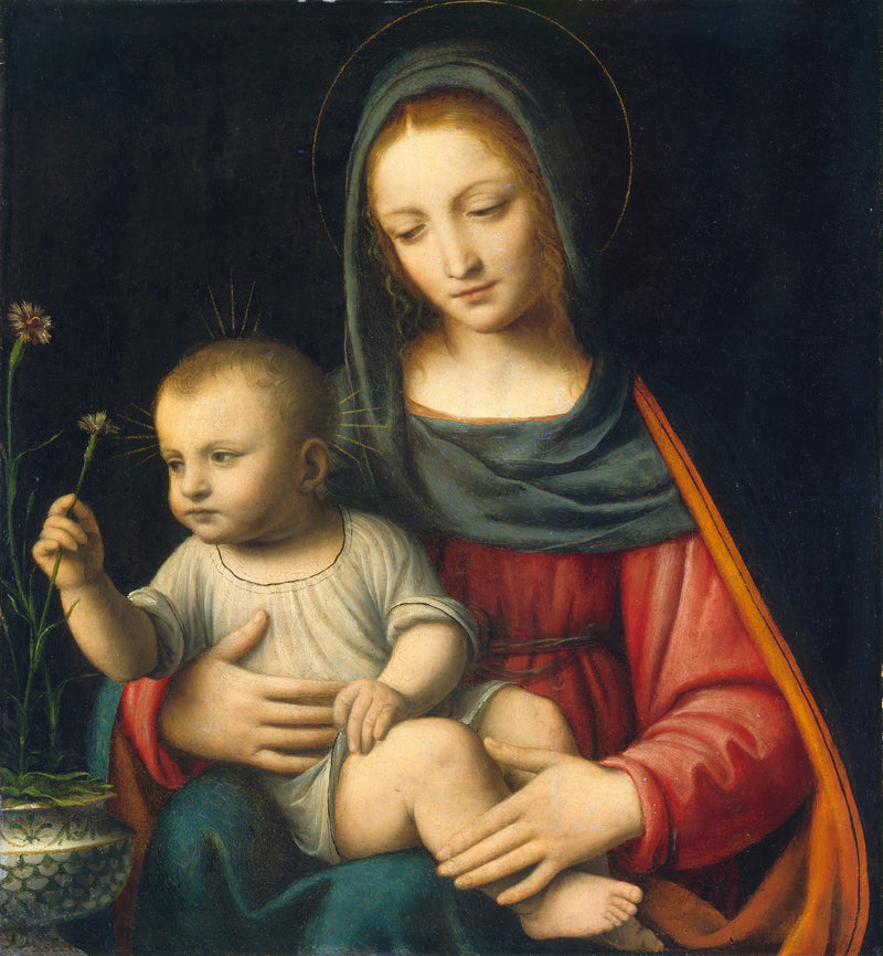 Dziewica z goździkiem - Bernardino Luini