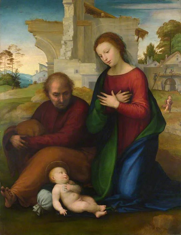 Matka Boska adorująca Dzieciątko z Świętym Józefem - Fra Bartolomeo