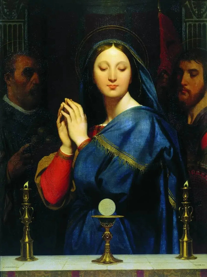 Dziewica adorująca Hostię - Jean-Auguste-Dominique Ingres