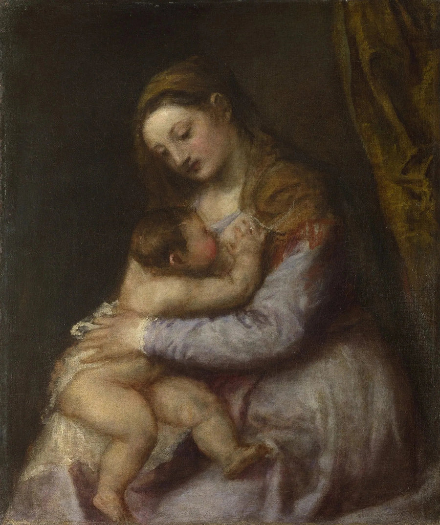 Matka Boska karmiąca Dzieciątko Jezus - Titian