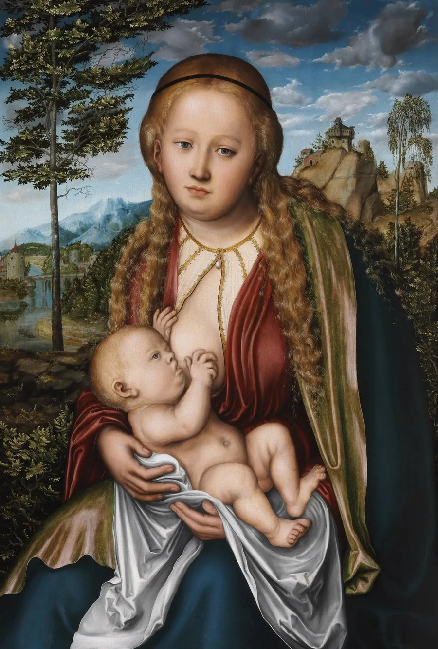 Matka Boska karmiąca Dzieciątko - Lucas Cranach Starszy