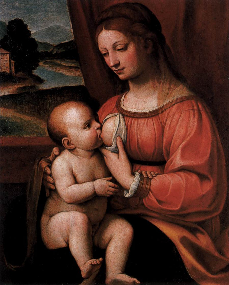Matka Boża karmiąca - Bernardino Luini