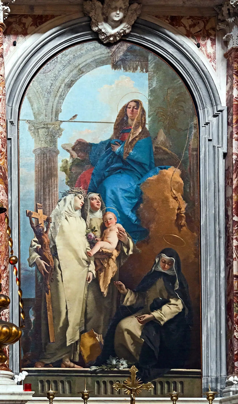 Wizerunek Matki Bożej ukazującej się świętym dominikanom - Giovanni Battista Tiepolo