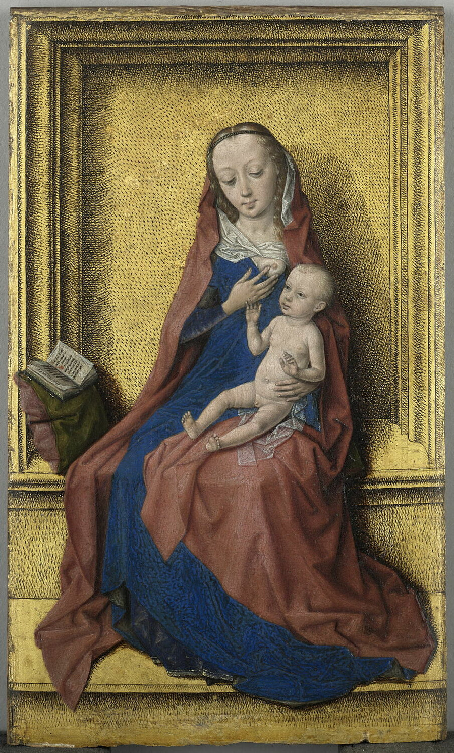 Siedząca Madonna z Dzieciątkiem - Dirk Bouts