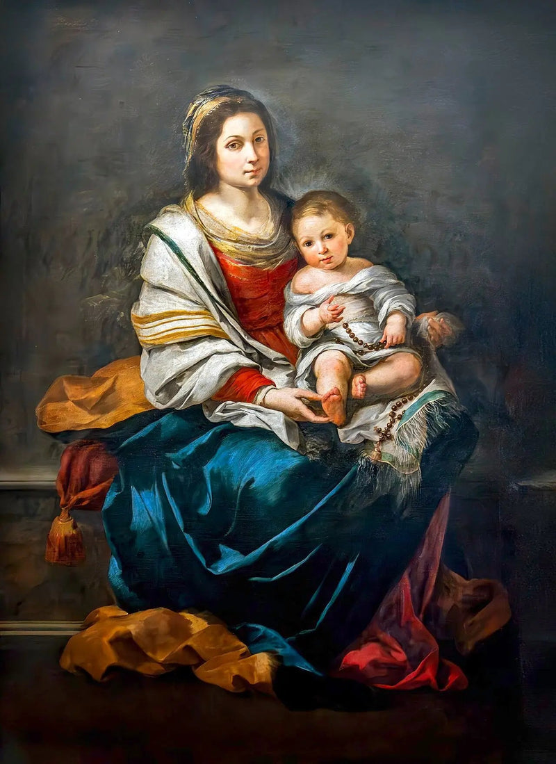 Dziewica z różańcem - Bartolomé Esteban Murillo