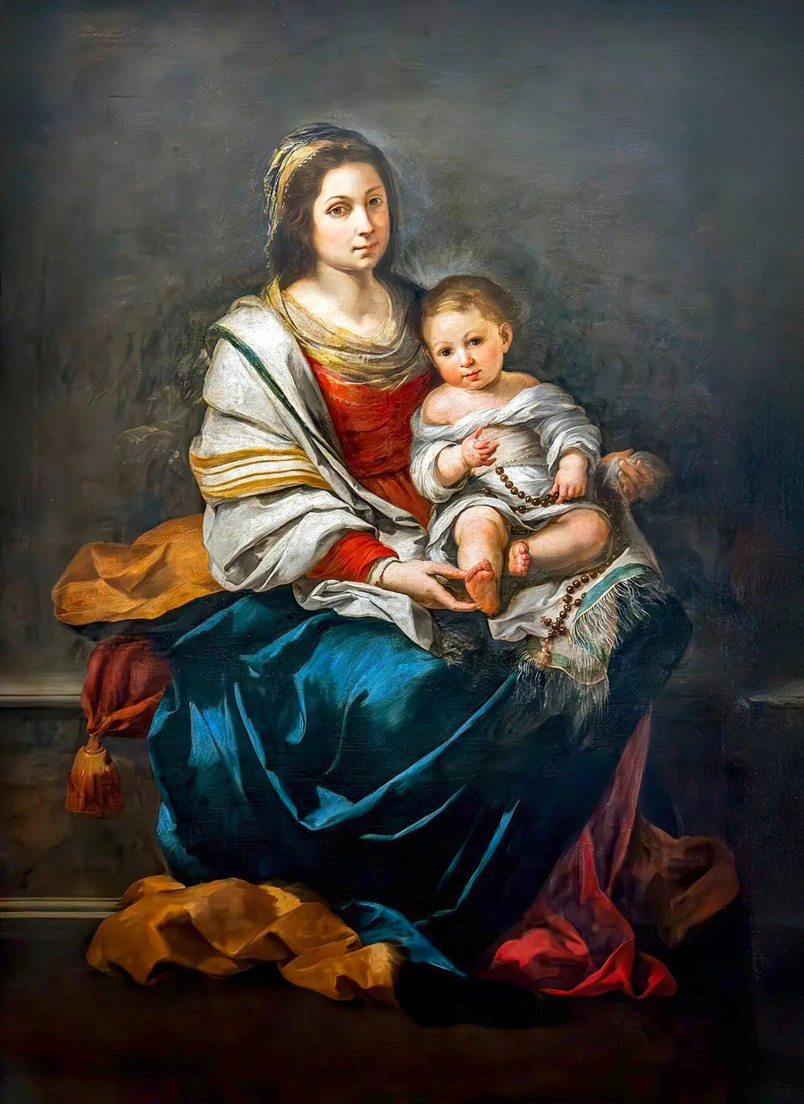 Dziewica z różańcem - Bartolomé Esteban Murillo