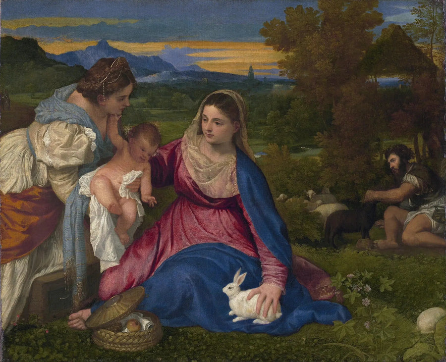 Dziewica z zającem - Titian