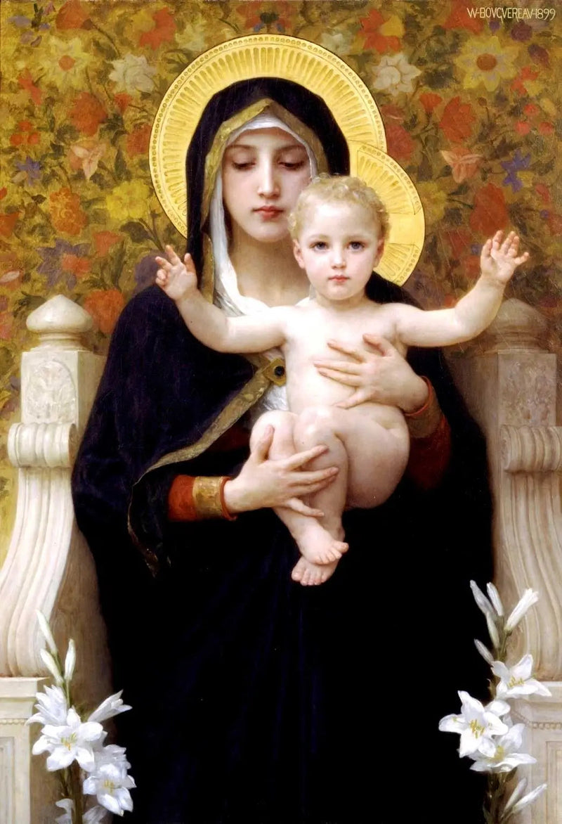 Dziewica z lilią - Bouguereau