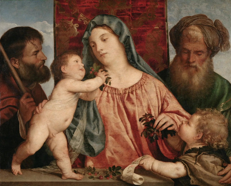 Dziewica z czereśniami - Titian