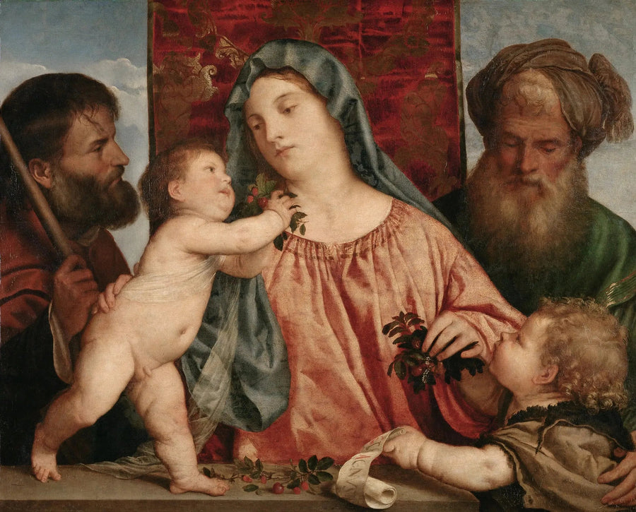 Dziewica z czereśniami - Titian