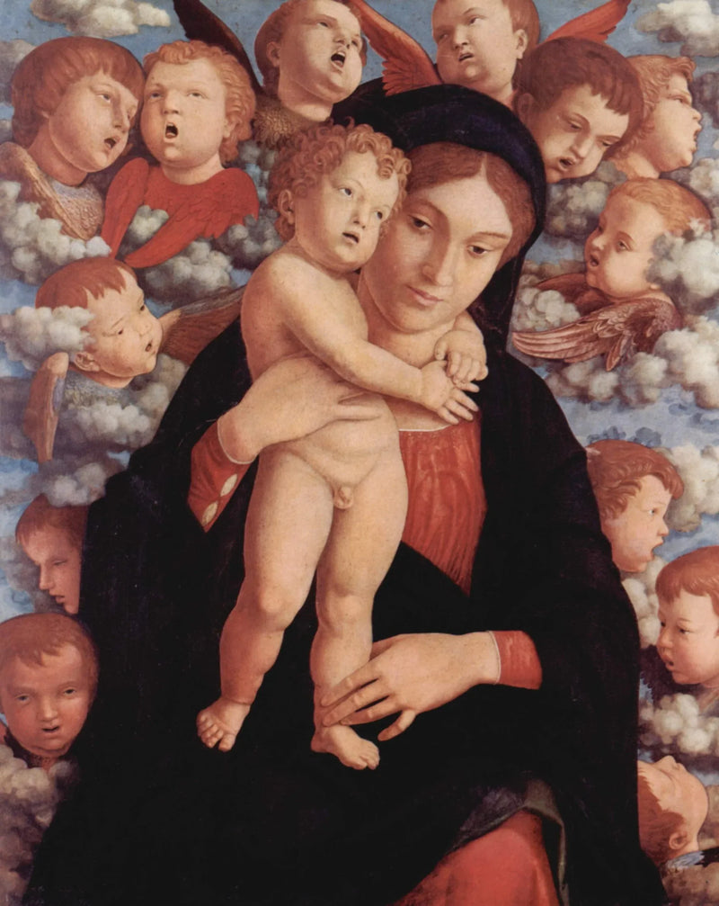 Matka Boska z cherubinami - Andrea Mantegna