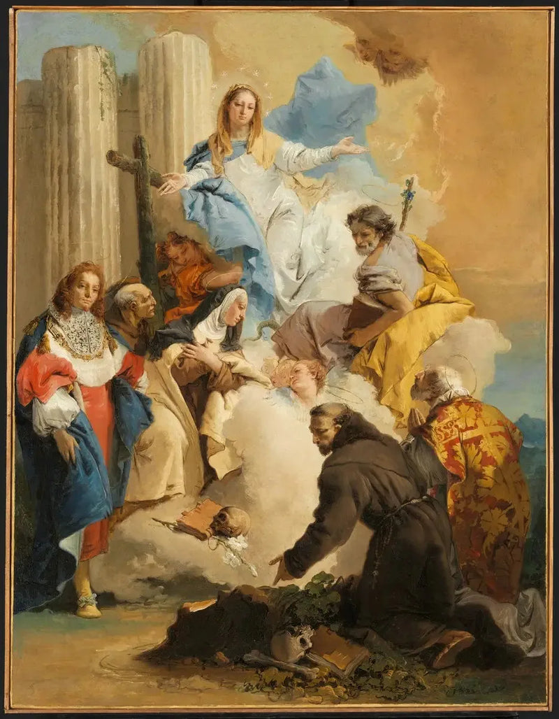 Dziewica z sześcioma świętymi - Giovanni Battista Tiepolo