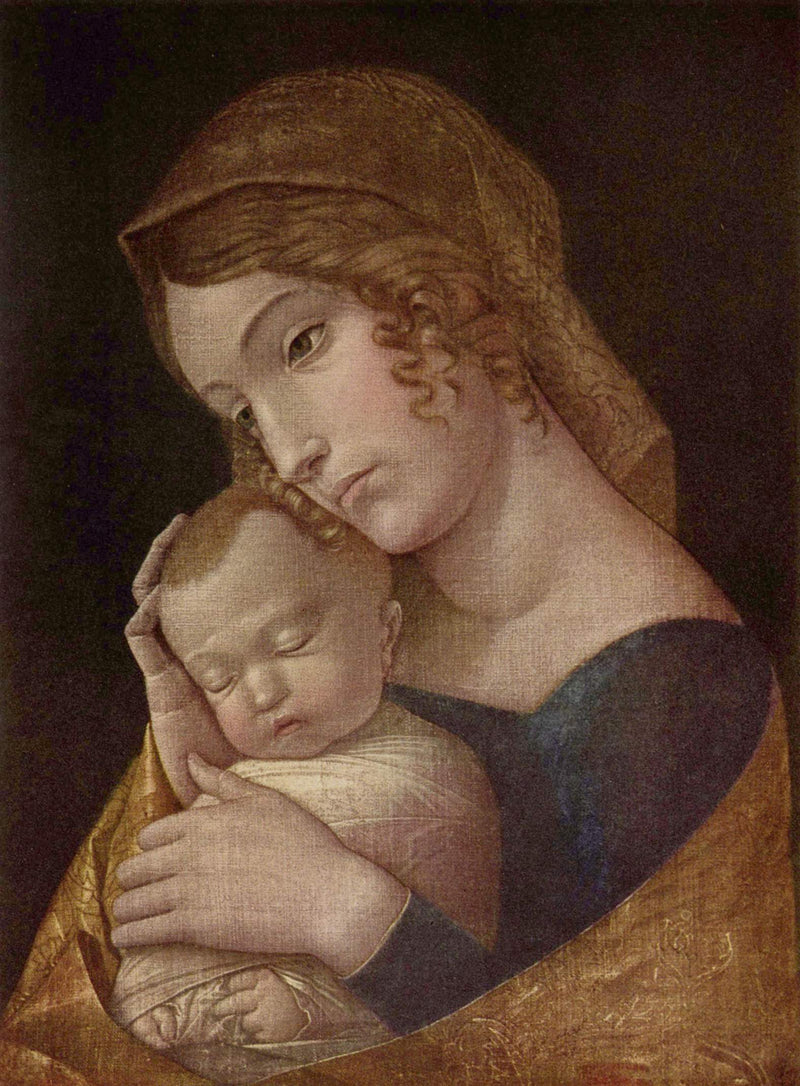 Matka Boska z Dzieciątkiem Śpiącym - Andrea Mantegna