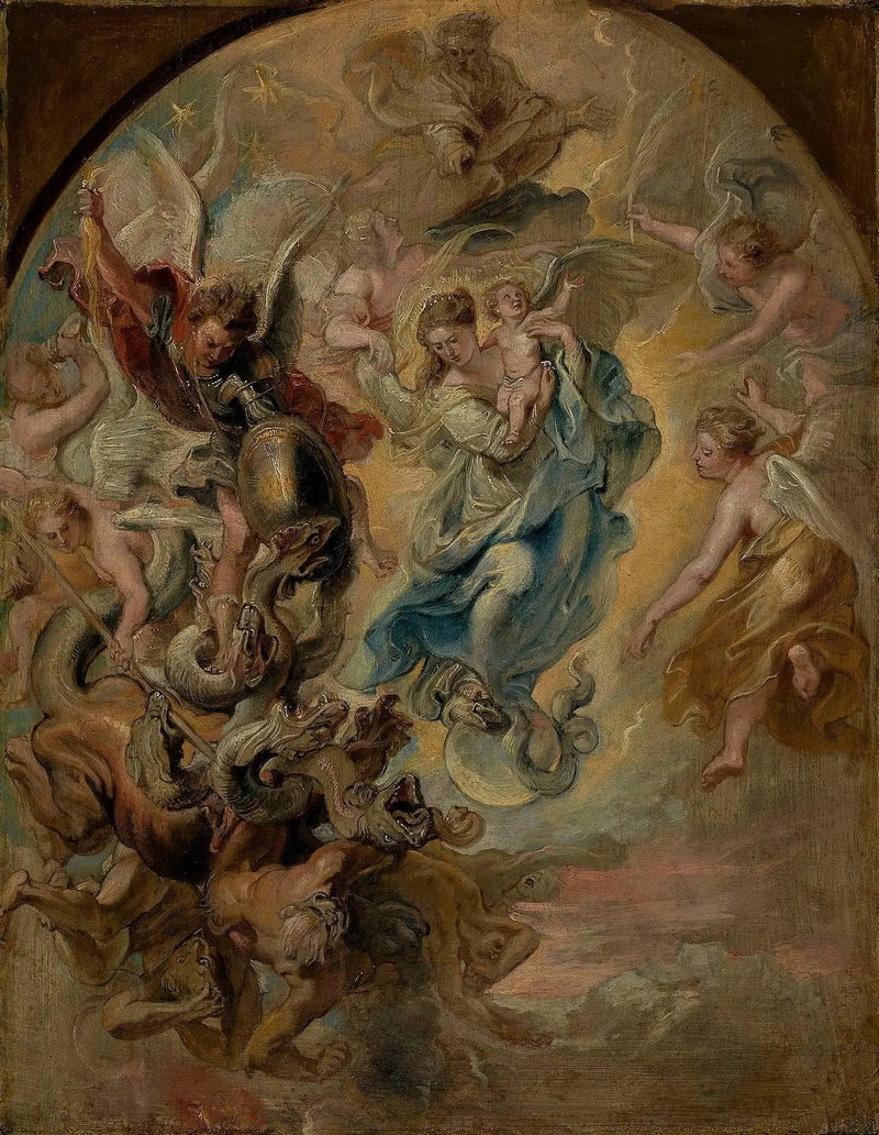 Dziewica jako kobieta z Apokalipsy - Peter Paul Rubens