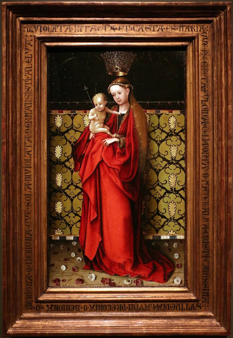 Koronowana Madonna przez anioły - Stefan Lochner