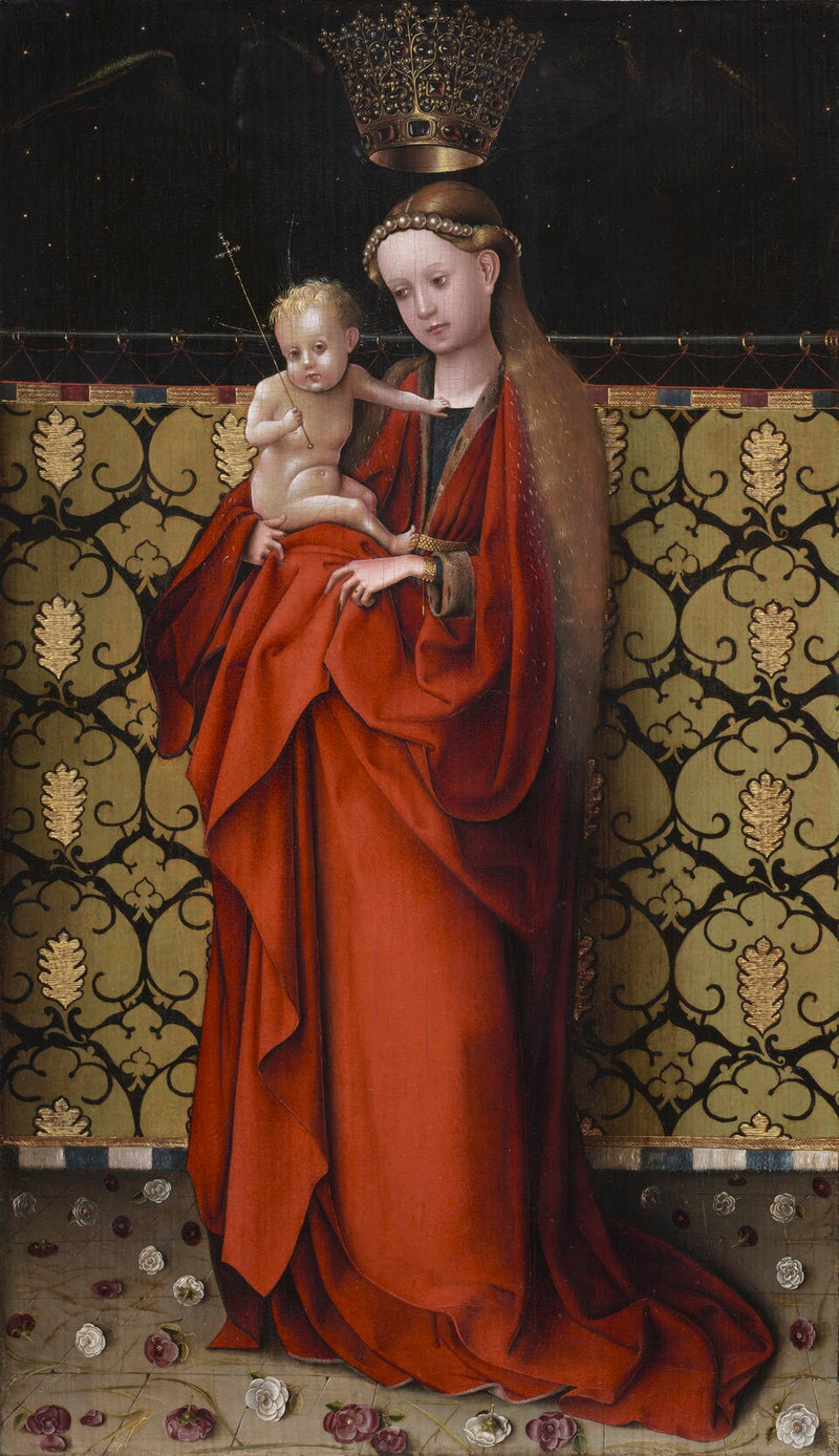 Koronowana Madonna przez anioły - Stefan Lochner